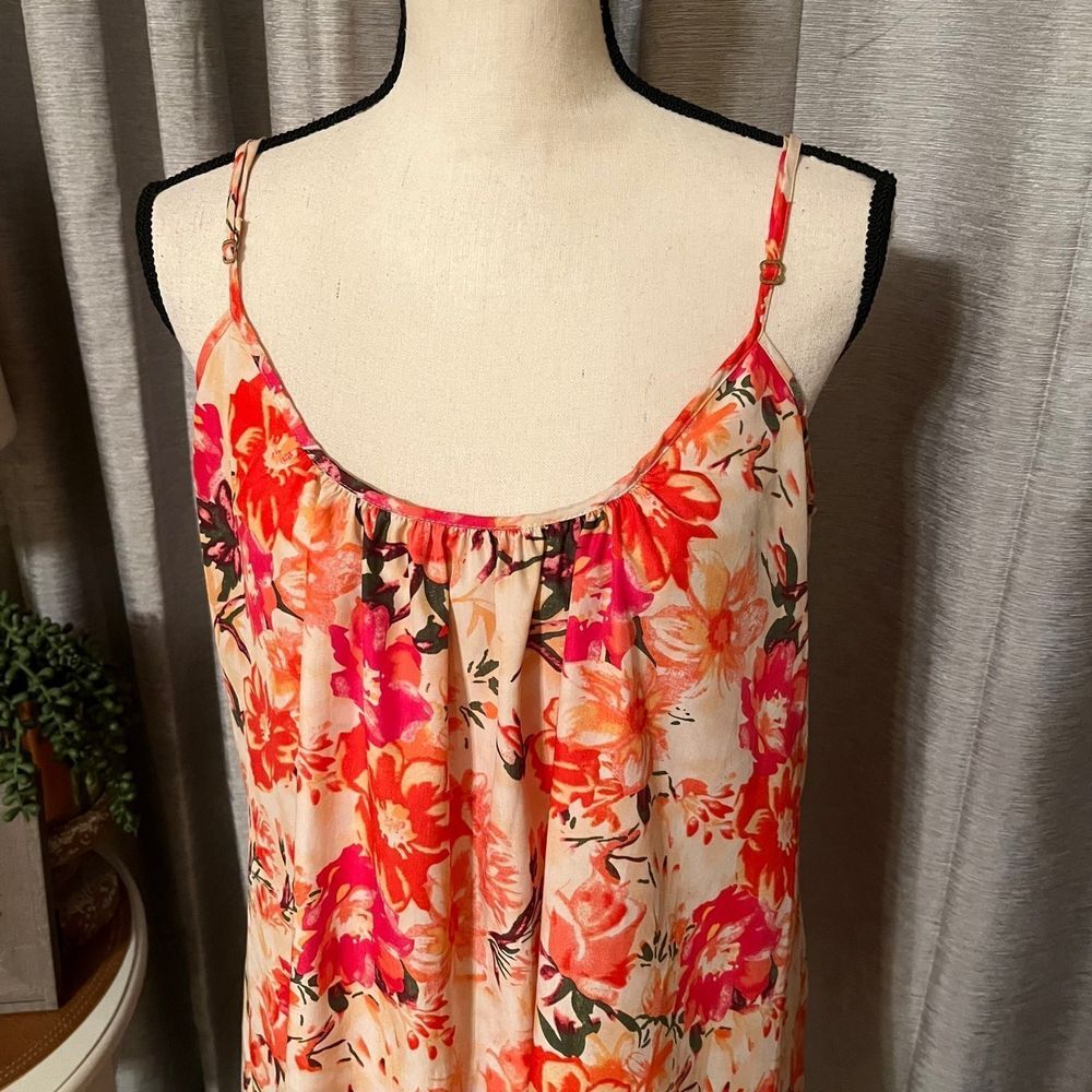 Show Me Your Mumu Women SZ Medium Pink Floral Trapeze Sleeveless Mini Dress Tank - Picture 2 of 11
